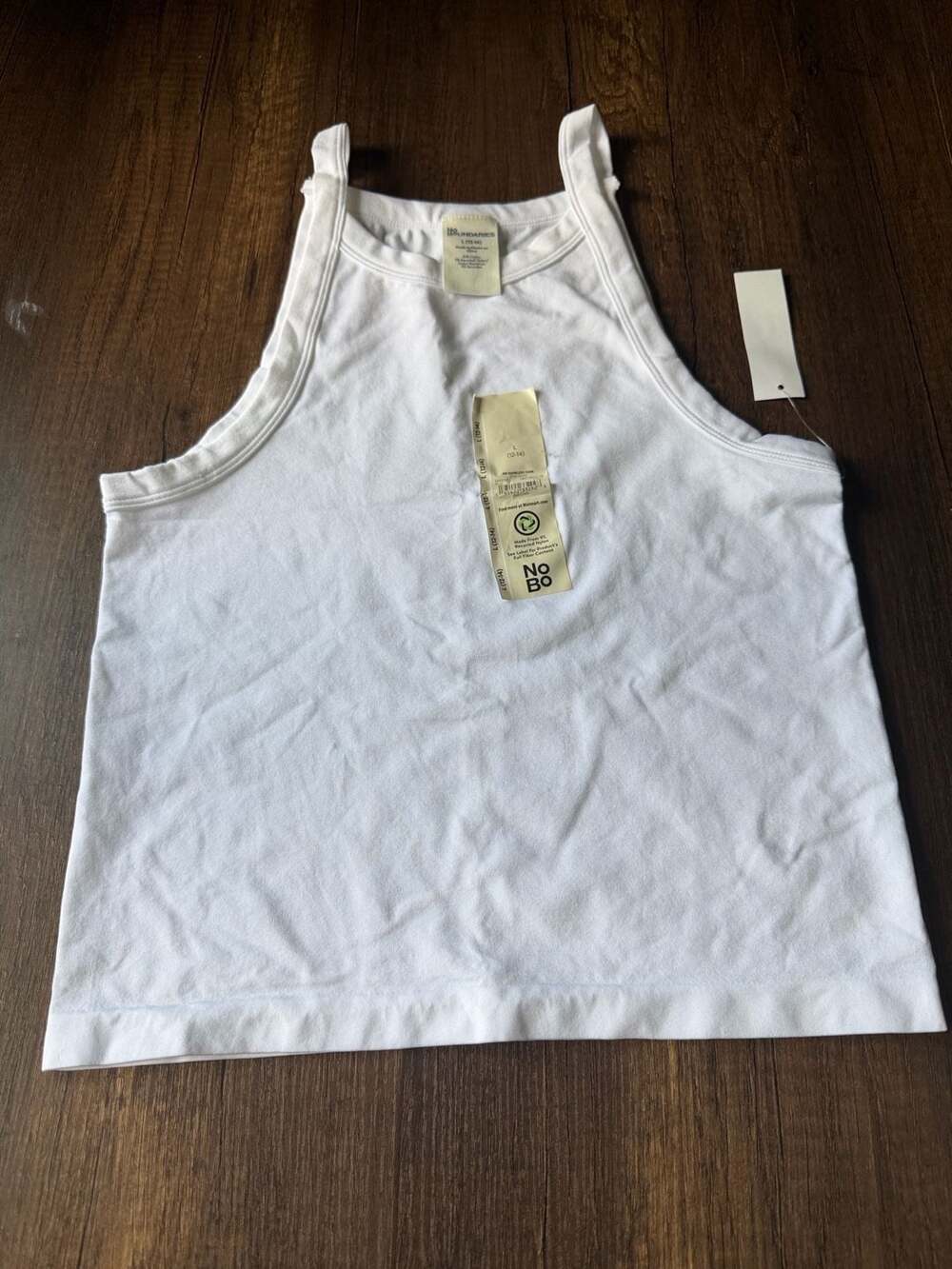 No Boundaries Seamless Tank Size L (12-14) Vivid White